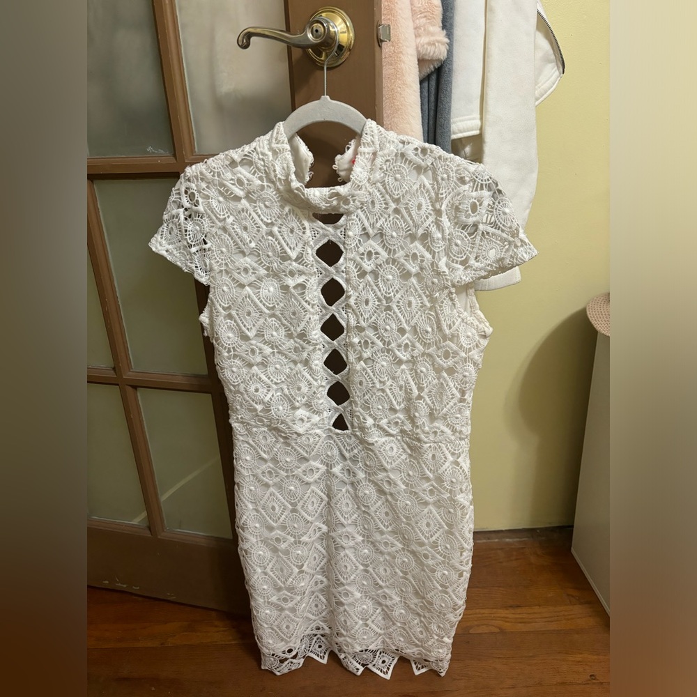 White lace dress size large